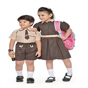 Uniformes OEM de fabricación de uniformes Unisex, tela personalizada de Oro y Gris, a juego - Product Image 2