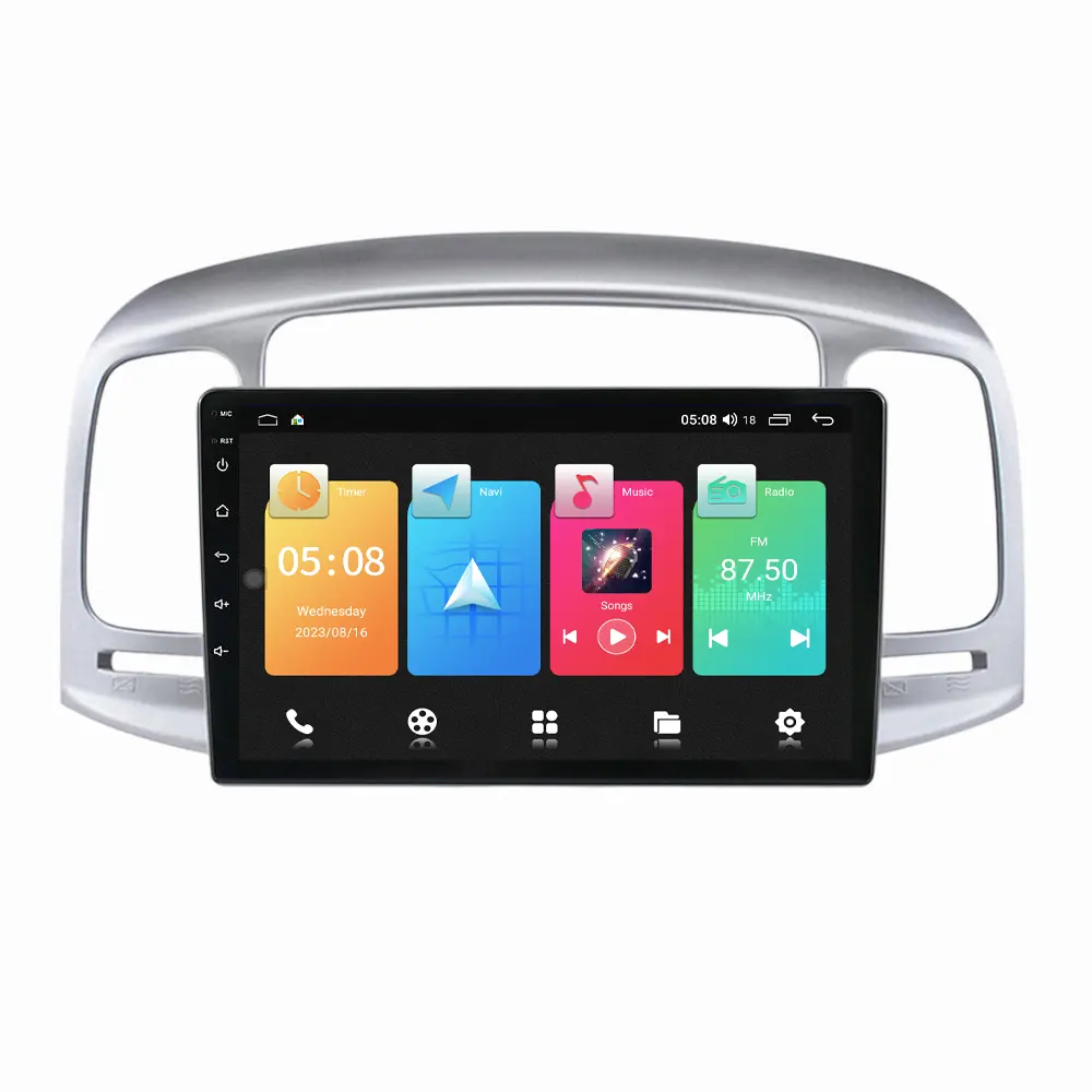 Radio Estéreo 4G DSP Android 11 para Hyundai Tucson/IX35 3 2015-2018 REPRODUCTOR DE DVD de 9 pulgadas con marco de coche Multimedia