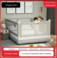 Cama para niños, cerca de seguridad suave para bebés, barandilla anticaída, barandilla para cama para bebés con un lado elevado