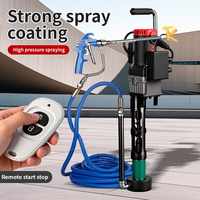 Machine de pulvérisation électrique multifonctionnelle haute pression pour bricolage, adaptée aux pistolets de peinture, à la poudre de mastic, aux revêtements imperméables et à la pâte de ciment.
