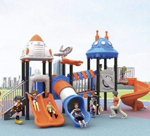 ชุดสไลเดอร์สนามเด็กเล่นสำหรับเด็กอนุบาล  ทำจากพลาสติก สำหรับใช้กลางแจ้งในสวน - Product Image 1