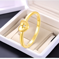 Bague en argent sterling QX S925 en forme de cœur avec étoile en zircon cubique plaqué or rose 18 carats, vente en gros, bijoux personnalisés OEM