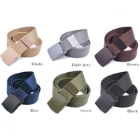 Tactical Belt für Herren aus Nylon Verstellbarer, lässiger, gewebter Gurt im Outdoor-Stil mit nicht metallischer Kunststoffs chnalle