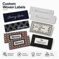 Étiquettes écologiques personnalisées avec logo, style rétro, esthétique artistique, décoratives, florales, pour vêtements et confection