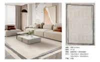 Soft Non-Slip Faux Cashmere Modern Carpet Area Rugs Washable Floral Low Pile Dining Room Girls Kids Nursery Room Rug
