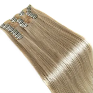 Tangle Free Hair Vendors 100% Natural Brazilian Human Hair Price List Seamless Clip In Hair Extension