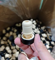 Bouchons en liège noirs et blancs de 19,5 mm et 18,5 mm pour bouteilles d'huile d'olive, avec bec verseur, pour la fermeture hermétique de l'huile d'olive - Vente en gros