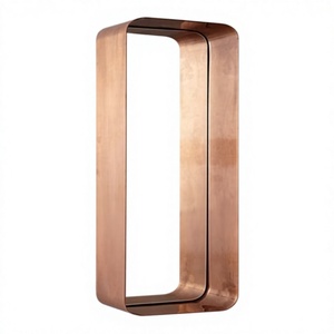 Minimalistic iron Round Rose Gold Framed Wall Mirror Minimalist Decorative Metal Edge Home Hotel Decoration - Product Image 3