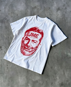 Hong Guan Manufacturers – T-shirt homme personnalisé en coton tricoté 100 % doux et respirant, à manches courtes, style streetwear, motif artistique - Product Image 3