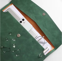 Portafolio de Cuero PU, Carpeta Portadocumentos, Bolsa de Negocios, Maletín, para Archivos A4