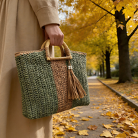 Sacs fourre-tout en paille de papier tressée à la main, grande capacité, luxe, écologiques et durables, nouvelle collection, sacs à main pour femmes, vente en gros d'usine
