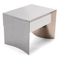 Tables de chevet intégrées en métal laqué, style italien de luxe léger, durables, avec tiroirs, ensemble de meubles de chambre modernes pour appartement et salle à manger