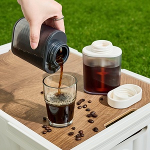 ขวดพลาสติกแบบพกพาสำหรับชงกาแฟเย็น ป้องกันการรั่วซึม พร้อมที่กรองชาแบบถอดได้ สำหรับกาแฟเย็น ชา น้ำผลไม้ พกพาสะดวก - Product Image 1