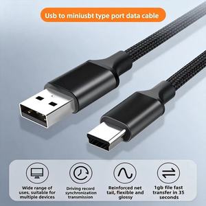 <span class=keywords><strong>Cavo</strong></span> Dati Mini-<span class=keywords><strong>USB</strong></span> con Porta Trapezoidale per Estensione DVR Auto, Telefono Cellulare, Disco Rigido Mobile, Ricarica e Trasferimento Dati, in Rame - Product Image 2