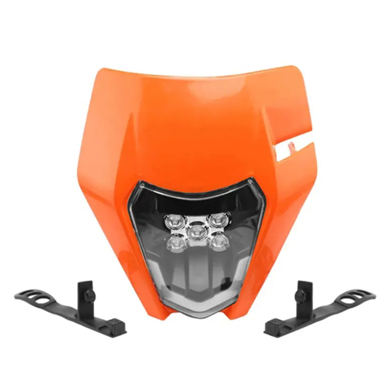 Carenado de Faro de Motocicleta E8 Emark 12V LED, Máscara de Carenado para Moto de Suciedad KTM SX, EXC, EXC, WR, DRZ, YZ, KX, KLX