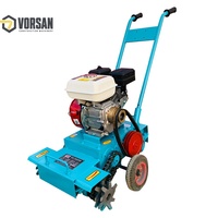 Nettoyeur portable de scories de béton diesel, machine de nettoyage de résidus de béton autoportée, outil de traitement des sols