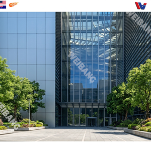 Revêtement extérieur contemporain pour immeuble de bureaux en aluminium à panneaux plats, enduit de PVDF, résistant au feu et écologique - Product Image 6