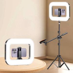 Hot bán cầm tay LED Selfie ánh sáng <span class=keywords><strong>Kit</strong></span> có thể sạc lại không dây vuông vòng ánh sáng cho 360 Photo Booth phụ kiện - Product Image 2