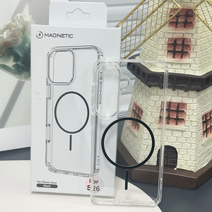 Coque de téléphone antichute en TPU couleur unie, super magnétique, fine et la plus vendue, pour iPhone 12/12 Pro Max/13/14/15/16/17 Pro Max avec protection caméra - Product Image 1