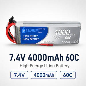 Lipo Pil 2S 7.4V 4000mah 60C Araba Kamyon Canavar Tekne RC Oyuncak XT60 T EC3 EC5 XT90 XT30 906090 için - Product Image 1