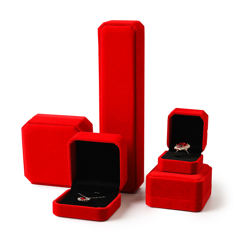 Red* ring box - red - ring box