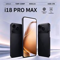 Téléphone portable Android 1 18promax Max 4G 5G 12 Go + 512 Go, appareil photo, écran 6,9 pouces