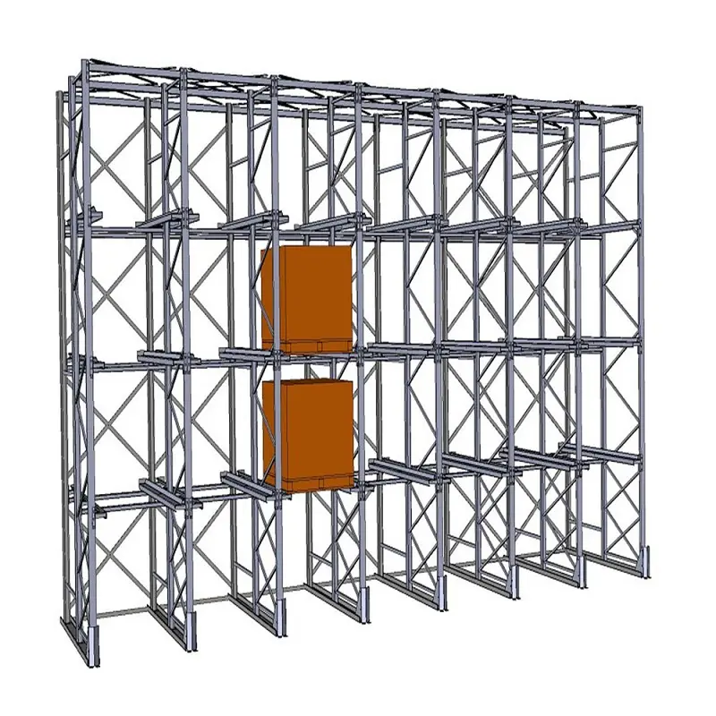 Vendita Drive in Cremagliera Pochi SKU di Stoccaggio Scaffalature Sistemi di Max 1500kg Per Pallet