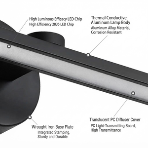 Fashion Indoor Wall Mounted LED Lighting Bath Bathroom <b>Vanity</b> Waterproof Front Led <b>Light</b> <b>Mirror</b> Lamp - Product Image 6