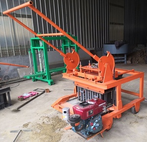 Hareketli blok makinesi manuel tuğla yapma makinesi fabrika fiyat QT40-3D dizel motor tuğla makinesi - Product Image 4