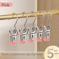 Clip multifonctionnel en acier inoxydable pour chapeaux, jupes, pantalons, vêtements - Passe au lave-vaisselle, qualité alimentaire, design invisible