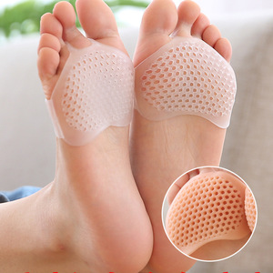 Semelles en silicone nid d'abeille pour femmes, talons hauts demi-taille, coussinets pour l'avant-pied, coussinets antidérapants, semelles anti-friction. - Product Image 1