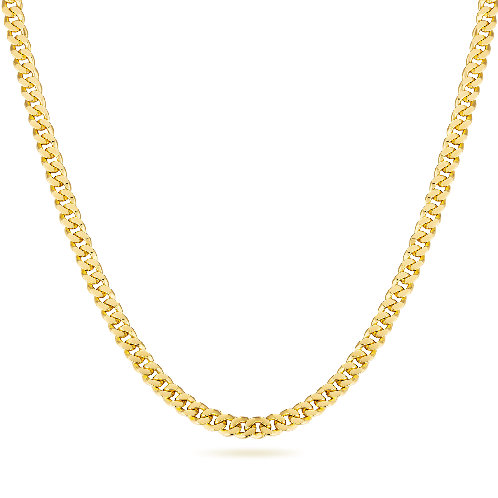 14k solid gold cuban chain