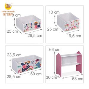 رف تخزين وتنظيم ألعاب الأطفال من توفي آند فريندز بتصميم سوبر جيرل معتمد من BSCI - Product Image 5