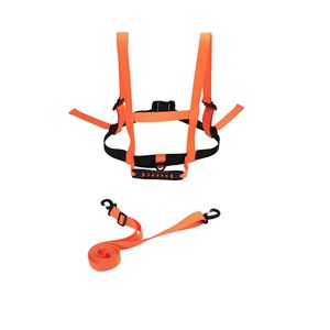 สายรัดนิรภัยสำหรับฝึกสกี ปรับความยาวได้ สายรัดไนลอน หัวเข็มขัดแบบเชื่อมต่อเร็ว ห่วงรูปตัว D อุปกรณ์ป้องกันการตก - Product Image 4