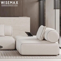 WISEMAX FURNITURE Ligne Modulaire Créative Tissu Rembourrage Plancher Canapé Canapé Avec Cadre En Bois Pour Le Salon Moderne
