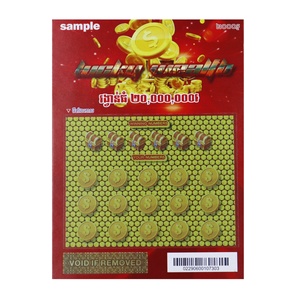 Eco-Friendly <b>Scratch</b> Card Strengths Suppliers Matte Lamination Custom Lottery Printing Double <b>Scratch</b> Off Lottery Tickets - Product Image 6