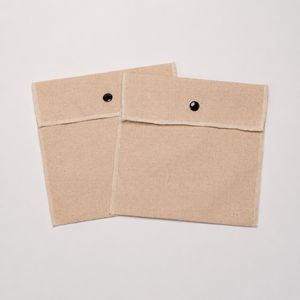 GLAMPKG Pochette à bijoux personnalisée en lin avec couvercle rabattable, emballage imprimé avec logo, pour colliers, boucles d'oreilles, pochettes de rangement pour cadeaux - Product Image 6