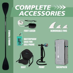 Planche à pagaie gonflable OEM de haute qualité, large et stable, pour la pêche, avec pompe et pagaie - Product Image 5