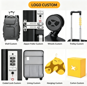 <span class=keywords><strong>Sac</strong></span> <span class=keywords><strong>à</strong></span> <span class=keywords><strong>dos</strong></span> trolley convertible 2-en-1 pour bagages cabine, idéal pour les voyages d'affaires et les trajets quotidiens - Product Image 3