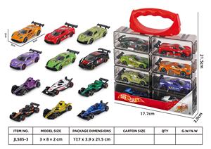 Auto Giocattolo in Metallo Pressofuso con Custodia Portatile <span class=keywords><strong>1</strong></span>:64 Veicoli da Corsa e <span class=keywords><strong>Formula</strong></span> in Lega per Bambini e Ragazzi - Product Image 5