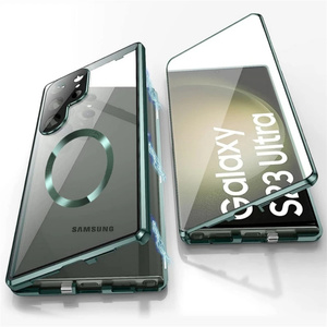 Housse de Téléphone 360° en Alliage d'Aluminium avec Écran HD, Antichoc, <span class=keywords><strong>Protection</strong></span> Intégrale et Chargeur Magnétique <span class=keywords><strong>pour</strong></span> <span class=keywords><strong>Samsung</strong></span> S23 Plus S24 FE <span class=keywords><strong>S21</strong></span> S22 S25 Ultra - Product Image 5