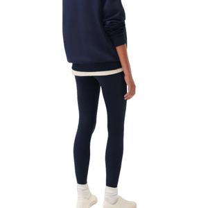 Leggings Deportivos de Algodón Orgánico 100% al por Mayor para Mujer, Pantalones de Cintura Media con Cordón, Cómodos y Ecológicos, Nuevo Estilo - Product Image 2