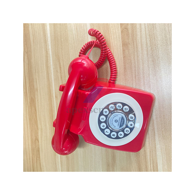Blessing Antique Audio Guest Book Mini Indoor Wedding Resin Telephone Bluetooth Corded Phone for Guests