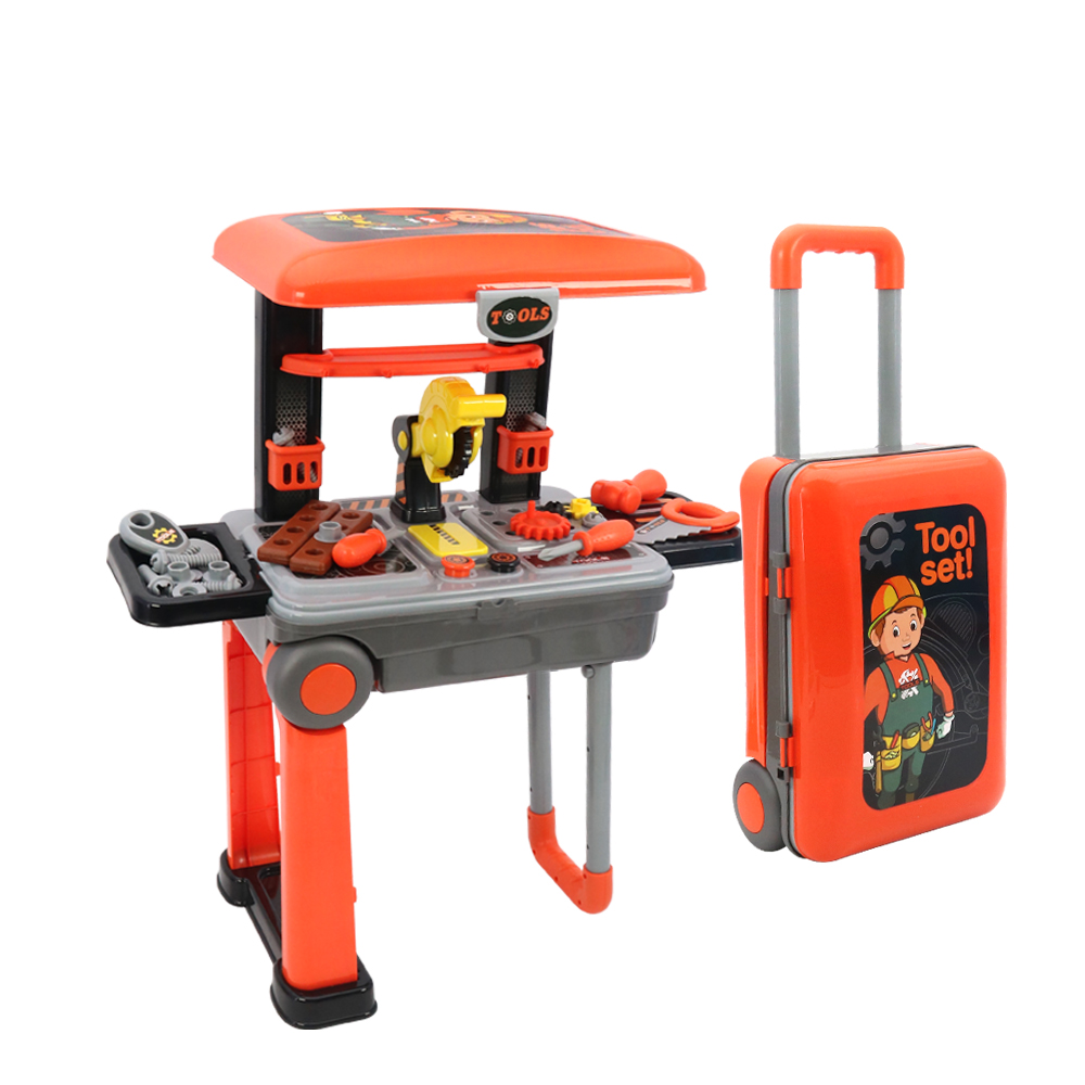 Детский домашний игровой домик Qilong, игрушечный инструмент, скамейка, ролевая игра, электрическая дрель, отвертка, набор инструментов для ремонта, набор инструментов, игрушка для детей