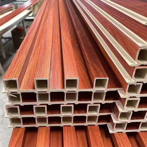 شريحة WPC الحديثة لوحة الحائط 3D البلوط مصبغة لغرفة النوم والتجارة والترفيه تصميم مقاوم للماء - Product Image 4