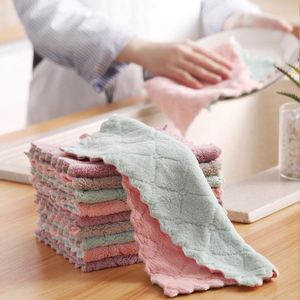 Chiffon de nettoyage rectangulaire en microfibre, sans peluches, résistant aux enfants, écologique, pour la cuisine et la maison - Product Image 1