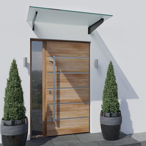 Soportes Kinmade de Acero Inoxidable para Marquesina de Vidrio de Alta Resistencia para Exteriores con Vidrio Transparente o Laminado - Product Image 4