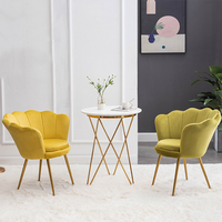 Chaise de dressing à dossier haut en cuir PU, style américain du milieu du siècle, avec base en métal chromé, pour salon et salle à manger