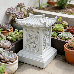 Nuova Lampada da Giardino in Resina Stile Cinese, Dipinta a Mano con Fiori, Arco di Rose e Tema Animale per Decorazione Paesaggistica - Product Image 3