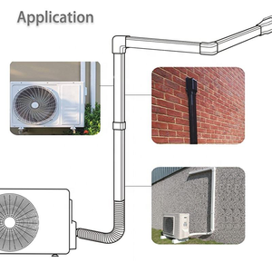 Kit de couverture pour conduites sans gaine de climatiseur, tuyau de climatisation mince, outils pour mini-split HVAC, pièces de rechange et accessoires pour climatisation - Product Image 3